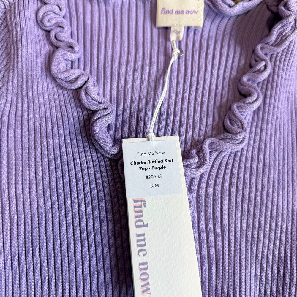 Find Me Now Charlie Ribbed Top Size Small - Picture 5 of 7